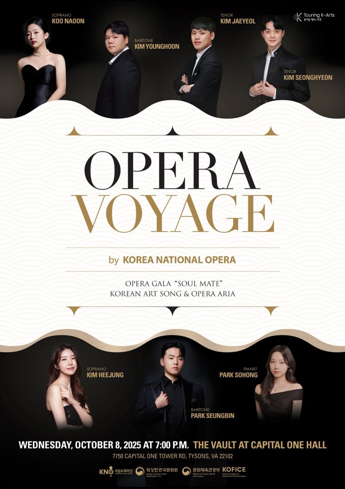 Korea National Opera presents Opera Voyage in the Capitol Region (Oct. 8)