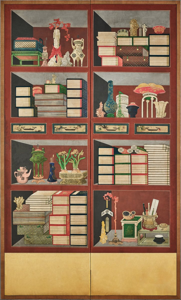 책가도, 한지, 20세기초, 서울역사박물관 소장