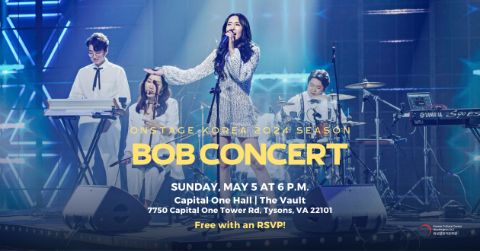OnStage Korea performance series returns with “newtro” folk group bob in DC and at Capital One Hall in Tysons, VA